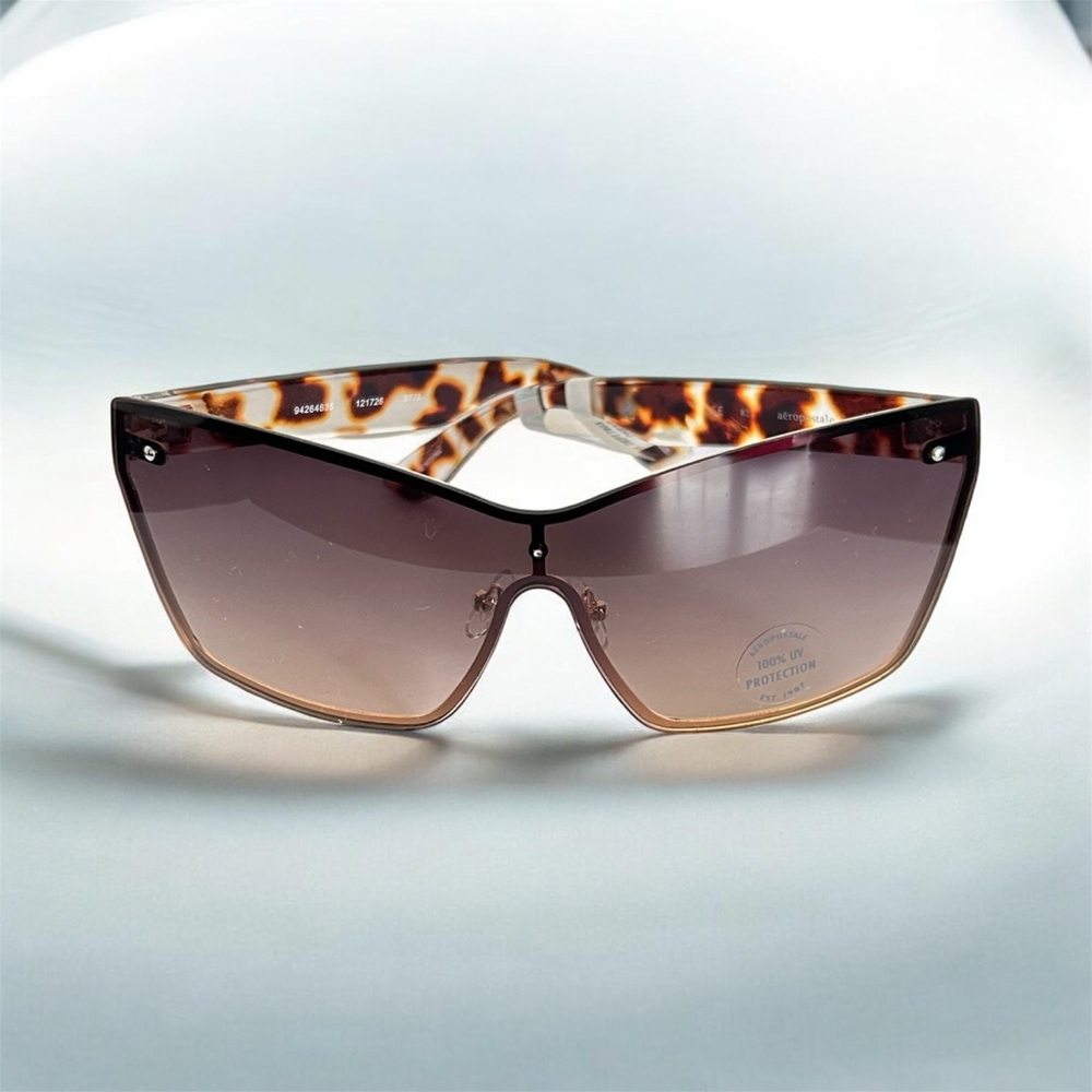 Aeropostale Brown Rimleess Cat Eye Fashion Sunglasses New!